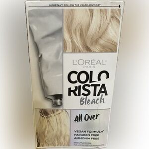 COLORISTA BLEACH HAIR COLOR DYE LOREAL. VEGAN HIGHLIGHTS BLONDE STREAKS BEAUTY